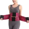 Cinta Modeladora Esportiva Cinta de Contenção Estampa de Leopardo Cinta de Cintura Elástica Cinta Abdominal Elástica Faixa Elástica Ajustável Cinta Fitness