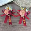 Ramilletes de boda con temática de bosque, un juego completo para los novios, incluyendo ramilletes para los padres, padrinos de boda y damas de honor, así como ramilletes de muñeca.