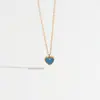Collar Único de Acero de Titanio con Corazón de Doble Cara para Mujer, Cadena para Clavícula de Lujo Ligero Estilo Europeo y Americano, Cadena de Cuello de Corazón Rojo Pequeño Versátil de Diseño Moderno