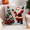 Fronhas da Série de Natal da Amazon, Almofadas de Sofá Estampadas em Linho, Capas de Almofada, Suporte para Personalização com Seu Próprio Design
