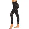 Calça de Yoga Feminina Nova de Primavera e Outono Estampa de Leopardo Casual Esportiva Justa de Cintura Alta Fitness Leggings