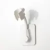 Aluminio Espacial Transfronterizo Sin Taladro Cabezal de Ducha Pegatina Continua Soporte de Ducha de Mano Base de Aspersión de Ducha Ajustable