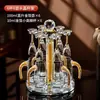 Juego de copas de vino blanco con lámina de oro de cristal para el hogar, separador de vino de vidrio, jarra de vino, juego de vino de alta gama, taza de tamaño pequeño, venta al por mayor