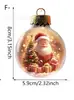 Llavero acrílico para coche con colgante de Papá Noel navideño transfronterizo, regalo de invierno