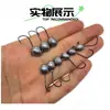 Anzuelo con Cabeza de Plomo para Pesca, Anzuelo Micro Huevo de Plomo, Anzuelo para Gusano Blando, Anzuelo Fino Fundido a Presión, Anzuelo con Cabeza de Plomo con Púa Doble