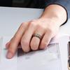 Explosões AliExpress Anel Fino Simples Japonês e Coreano de Aço Titânio Rotativo 2mm Anel Escovado Anel de Aço Inoxidável para Mulheres