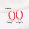 Venta Caliente Transfronteriza Esmalte Goteo Glaseado Lujo Ligero Temperamento Moda Pendientes Pendientes Pendientes Retro Pendientes de Mujer de Gama Alta Venta al por Mayor