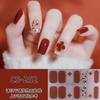 Pegatinas de gel para uñas sin curado, impermeables, de larga duración, pegatinas 3D para uñas, parche, femenino, extraíble, película para uñas, pegatinas completas