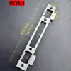 Placa guía de puerta antirrobo tira de borde de acero inoxidable placa de pestillo pestillo de cierre carcasa de plástico cerradura doméstica cuerpo de cerradura accesorios para marco de puerta
