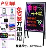 Tablero Fluorescente Tablero Publicitario Puesto de Mercado Nocturno Cartel Luminoso LED Escrito a Mano Recargable Pequeño Tablero Negro Brillante Pantalla Fluorescente
