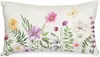 Transfronterizo Nuevo Primavera y Verano Girasol Coche Helado Flor Lino Estampado Cojín de Cintura Dormitorio Coche Decorativo Sofá