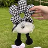 Serie de Trasero de Mickey de Gama Alta Lindo Flor Pie Ola Punto Lazo para el Cabello Cuerda para Moño Accesorio para el Cabello
