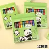 Panda de Dibujos Animados Multicolor Pequeño Panda de Cera Panda Wenchuang Pequeños Regalos Estudiante Niños Pintura Papelería Lavable Barra de Pintura al Óleo