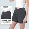 Shorts Jeans de Barra Larga de Cintura Alta, Novo Estilo Europeu e Americano, Cruzado, para Mulheres, Emagrecimento e Levanta Bumbum, com Bolsos, Corte Solto, Shorts de Alta Elasticidade