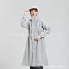 Impermeable para Adultos, Cortavientos para Mujer, Estilo Largo para Hombres y Mujeres, Chaqueta de Senderismo de Cuerpo Completo, Poncho, Abrigo Especial Impermeable con Capucha