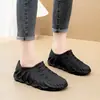 Botas de lluvia para pareja, zapatos cortos impermeables antideslizantes, botas de lluvia de corte bajo a la moda, zapatos de goma para trabajo en cocina, zapatos de caña baja para lavado de autos para hombres