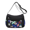 Bolso de Nylon Estampado de Moda para Madres de Mediana Edad, Bolso Nuevo para Mujer, Bolso Cruzado de Hombro Casual de Gran Capacidad, Bolso de Tela
