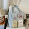 Nueva Mochila Escolar Estilo 2026 para Mujer, Estilo Ins Dopamina Color Sólido Simple Gran Capacidad Juego de Mochila de Dos Piezas para Estudiantes de Primaria y Secundaria