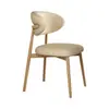 Cadeira de jantar minimalista nórdica, luxo leve para casa, cadeira de jantar moderna com encosto para hotel, cadeira casual com encosto para restaurante, cadeira popular online.