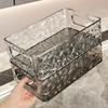 Caixa de Armazenamento de Cosméticos em Acrílico, Mesa de Maquiagem Desktop Produto para Skincare Mesa de Centro Lanche Cesta de Armazenamento Diversos, Armazenamento Ondulado