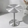 Mesa Redonda Pequena Simples Estilo Industrial de Luxo Conjunto de Mesa e Cadeira de Aço Inoxidável para Bar de Internet Celebridade Comercial Lazer Loja de Chá com Leite Café