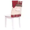 Nueva Funda Decorativa para Silla de Navidad Hogar Restaurante Accesorios de Atmósfera Funda para Silla Taburete Cuadrado Tela Funda para Respaldo Transfronterizo