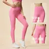Ropa de Yoga, Pantalones de Yoga de Sensación Desnuda para Mujer, Control de Abdomen Elástico, Levanta Glúteos, Huecos, Ajustados, Cintura Alta, Conjunto Melocotón, Descuento Disponible