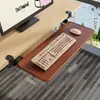Bandeja para teclado, instalación sin taladro, clip de riel deslizante de cajón, tablero de extensión para escritorio de computadora, soporte de almacenamiento de ratón debajo del escritorio