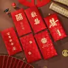 Sobre Rojo de Boda Peonía Rosa de Alto Grado Repujado Mil Yuanes Estampado en Caliente Carácter Alegre Bolsa de Sobre Rojo Regalo de Boda Bolsa de Sobre Rojo
