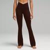 Calça de Fitness Peach Yoga para Mulheres, Modelo V-Shaped de Cintura Alta com Perna Longa para Alongar, Tecido Escovado, Levanta Bumbum, Adequada para Usar Fora