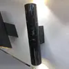 Lámpara de pared cilíndrica doble moderna y simple para pared de fondo de sala de estar, pasillo, corredor, mesita de noche de dormitorio, luz hacia arriba y hacia abajo