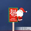 Decoración de pastel de cumpleaños Borde navideño Pegamento flexible Enchufe de Papá Noel y alce Bola de mousse Bola de onda Caja portátil