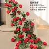Decoración de Pared de Flores de Hortensia Artificial para Puertas, Arreglo Floral Atmosférico, Cascada de Flores Falsas de Lujo Ligero para Paisajismo, Hojas Verdes Artificiales