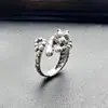 Anillo Genial para Hombre Anillo Simple Abierto Ajustable Celebridad de Internet Diseño de Nicho Anillo Individual para Hombre