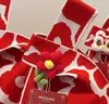 Bolsa de la Fortuna de Año Nuevo Bolsa Roja de la Suerte Bolso Tejido Nuevo Bolso Rojo de Año Nuevo para Mujer Bolsa de Regalo para Fiesta Anual Bolso al por Mayor