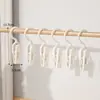 Organizador de ropa y sombreros, clip multifuncional para pantalones con gancho, clip giratorio para calcetines, clip de plástico para sombreros, clip para toallas