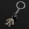 Llavero de metal de robot espacial astronauta tridimensional cadena de eslabones para colgar en la cintura publicidad de coche accesorios colgantes