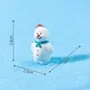 Micropaisaje, linda pelea de bolas de nieve, muñeco de nieve navideño, decoraciones DIY, accesorios para botellas de cristal, mini adornos