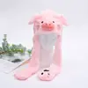 Chapéu Desenho Animado Fofo com Orelhas Móveis, Brinquedos Infantis Estilo Animal, Chapéu Quente, Adereços para Fotos, Chapéu com Air Bag Atacado