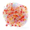 200/Pacote 6mm cor flor suporte de flor tampa de flor DIY joias feitas à mão acessórios com contas material