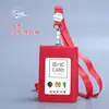 Set de Poliuretano con Múltiples Ranuras para Tarjetas, Portatarjetas de Identificación, Funda de Cuero, Portatarjetas de Identificación Personalizado con Correa, Insignia de Trabajo, Insignia, Tarjeta de Identificación, Autobús