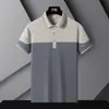 Nueva Camisa Polo de Verano 2026 para Personas de Mediana Edad y Mayores, Polo Delgado con Cuello Campana, Camiseta de Manga Corta para Papá, Casual de Negocios