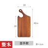 Tabla de Madera de Ébano para Filete Tabla de Pan Occidental de Sapele Bandeja para Frutas y Filetes Plato de Madera Maciza Tabla para Pizza Plato para Cena de Filete