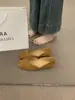Zapatos planos de ante slip-on de punta redonda versátiles estilo coreano, brisa suave de la tarde, cómodos para los pies, bailarinas rojas para mujer