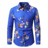 2026 Transfronterizo Aliexpress Primavera y Otoño Estilo Nuevo para Hombre Impresión Digital 3D Estilo Retro Casual Europeo y Americano Camisa de Manga Larga