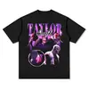 Nueva camiseta de verano retro americana de baloncesto para hombre de manga corta con un divertido estampado de Morant con doble pistola, corte holgado