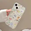 Diseño Floral Artístico Retro Adecuado para Funda de Teléfono iPhone 17 Pro Max 17 Apple 16/15 Mate 14 Fábrica