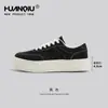 Tênis de Lona com Plataforma Universal Masculino 2025 Nova Chegada Primavera Estilo Hong Kong Tendência Esportivo Casual Versátil Baixo Respirável