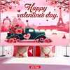 Tapiz colgante para el Día de San Valentín personalizado para tu historia de amor, Tela de decoración de fondo de tapiz colgante para el Día de San Valentín, Artículo de venta caliente transfronteriza
