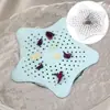 Cozinha Estrela de Cinco Pontas Ralo Pia Anti-entupimento Estrela-do-mar Silicone Filtro de Ralo Banheiro Filtro de Esgoto Almofada de Isolamento